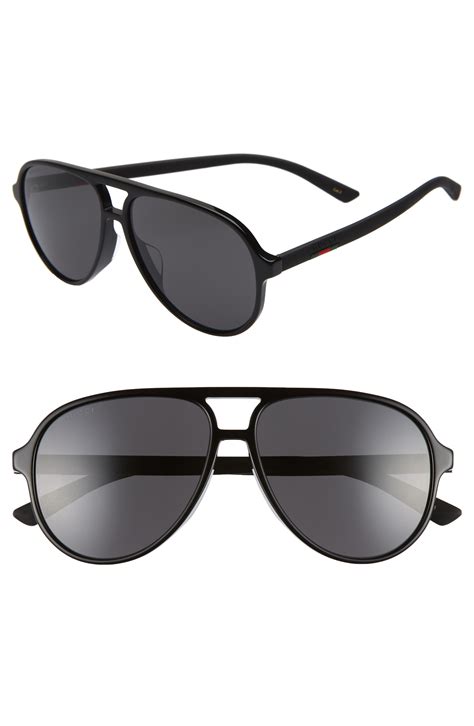 gucci black metal logo script aviator sunglasses|Gucci aviator sunglasses men's.